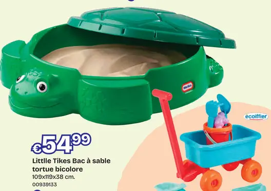 Offre: Bac à sable, TORTUE, résiste aux intem- péries,
