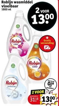 Aanbieding: Robijn wasmiddel vloeibaar