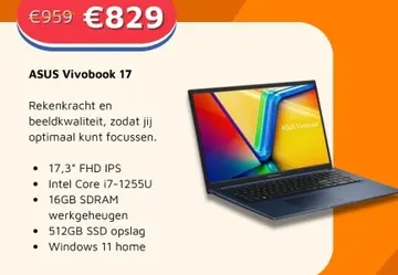 Aanbieding: ASUS Vivobook 17