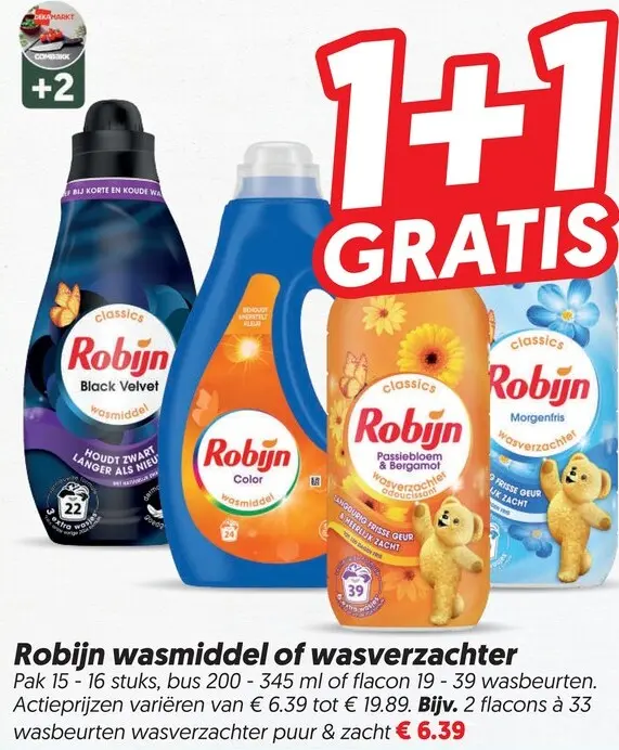 Aanbieding: Wasmiddel of wasverzachter
