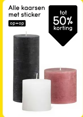 Aanbieding: Alle kaarsen