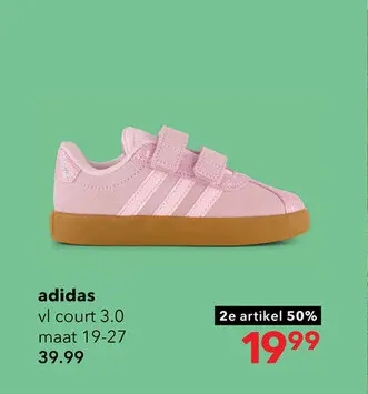 Aanbieding: Adidas VL Court 3.0 meisjes sneaker roze