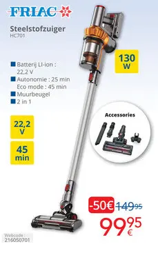 Promotie: Steelstofzuiger