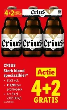 Promotie: Crius Sterk blond speciaalbier