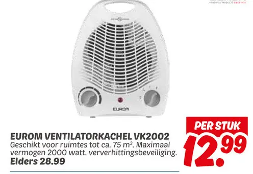 Aanbieding: Ventilatorkachel vk2002