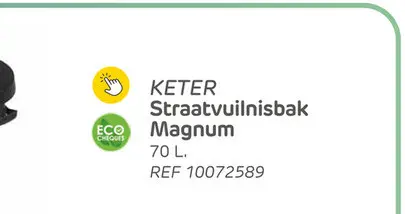 Aanbieding: Keter straatvuilbak magnum 70l