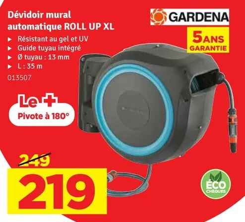 Offre: Dévidoir mural automatique ROLL UP XL