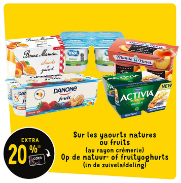 Aanbieding: Sur les yaourts natures ou fruits