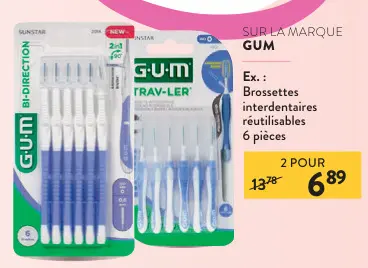 Offre: Brossettes interdentaires réutilisables
