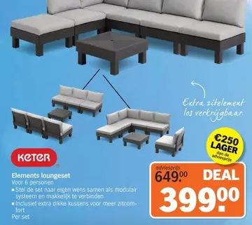 Aanbieding: Elements loungeset