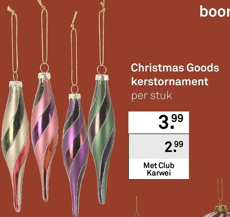 Aanbieding: Christmas Goods kerstornament