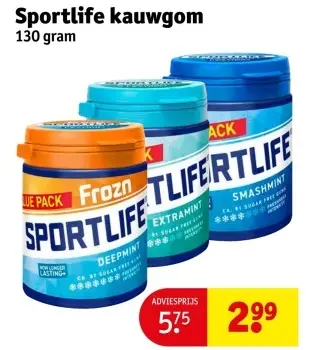 Aanbieding: Sportlife kauwgom