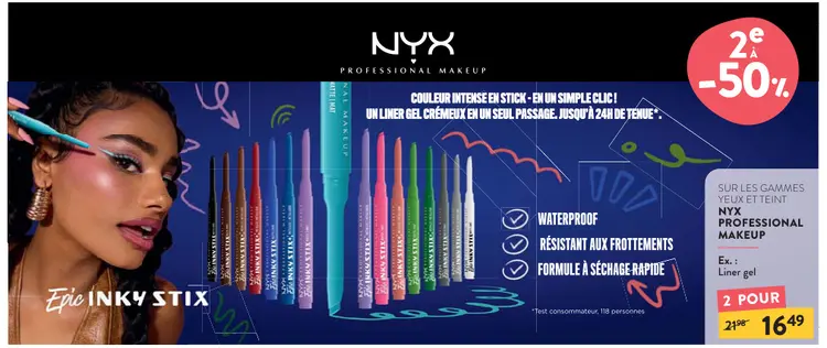 Offre: Liner gel Epic Inky Stix