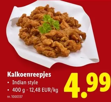 Aanbieding: Kalkoenreepjes
