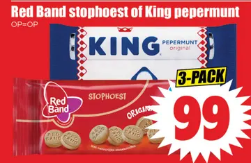 Aanbieding: Red Band stophoest of King pepermunt