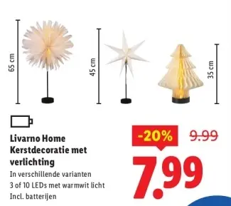 Aanbieding: Kerstdecoratie met verlichting