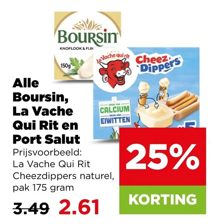 Aanbieding: Alle Boursin, La Vache Qui Rit en Port Salut