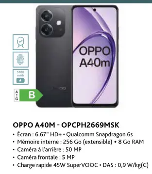 Offre: Oppo a40m - opcph2669msk