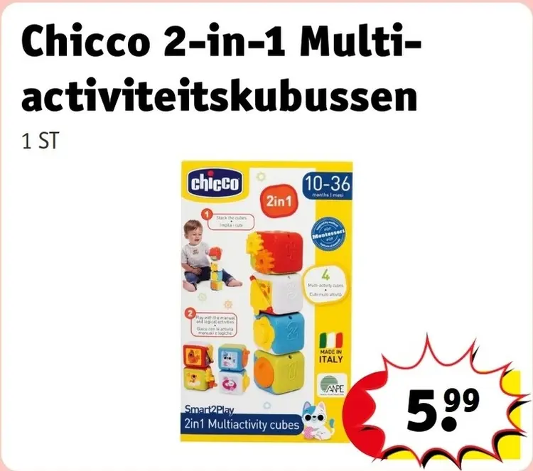 Aanbieding: Chicco 2-in-1 Multi-activiteitskubussen