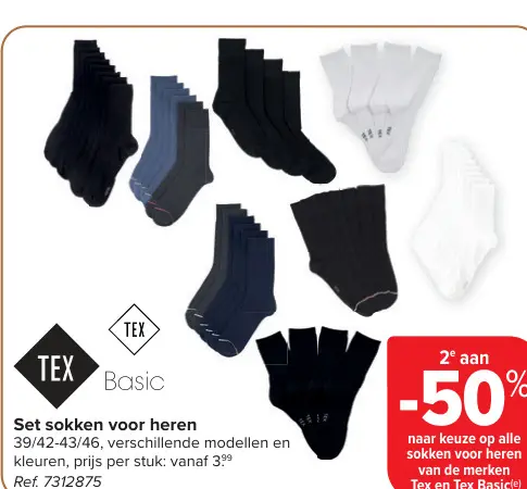 Promotie: Set sokken voor heren