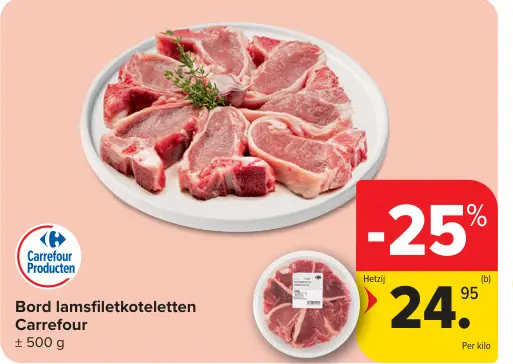 Promotie: lamsfiletkoteletten