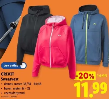 Promotie: Sweatvest