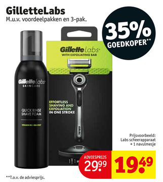Aanbieding: GilletteLabs Labs scheerapparaat +1 navulmesje