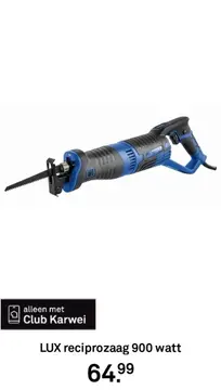 Aanbieding: LUX reciprozaag 900 watt
