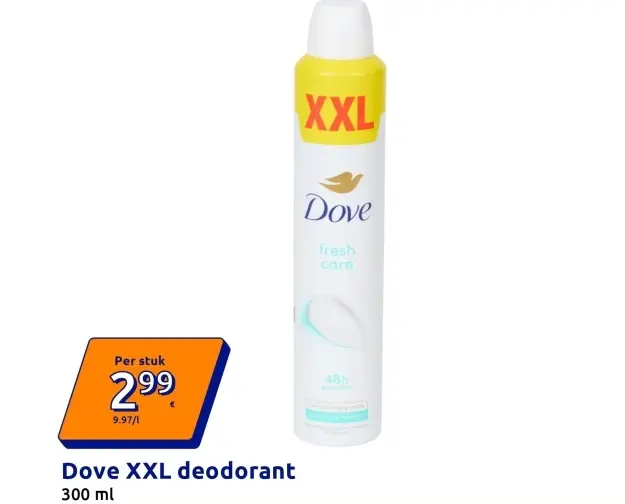 Promotie: Dove XXL Deodorant