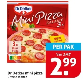 Aanbieding: Dr Oetker mini pizza