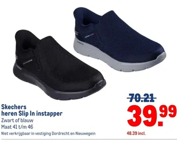 Aanbieding: Skechers heren Slip In instapper