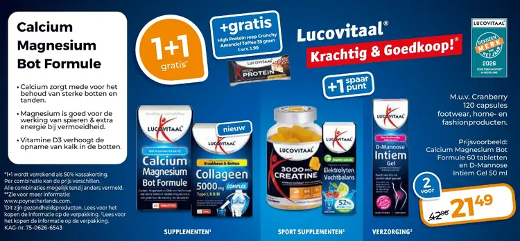 Aanbieding: Calcium Magnesium Bot Formule