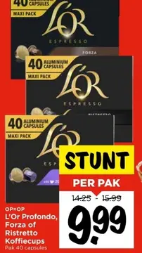 Aanbieding: L'Or Profondo, Forza of Ristretto Koffiecups