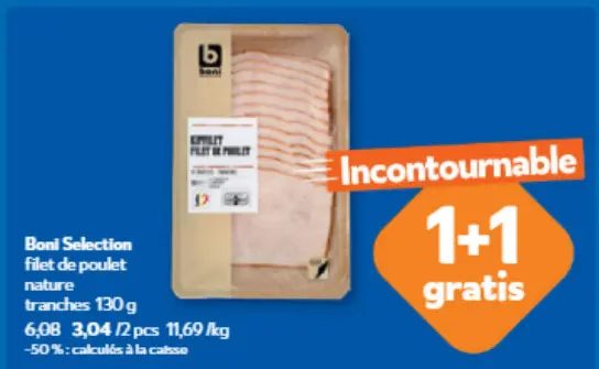 Offre: filet de poulet nature