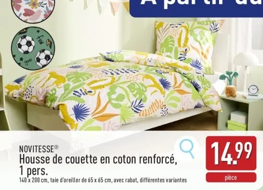 Offre: Housse de couette en coton renforcé