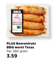 Aanbieding: Boerentrots BBQ worst Texas