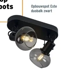 Promotie: Opbouwspot Este duobalk zwart