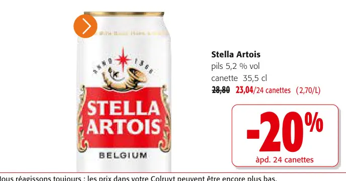 Offre: Stella Artois