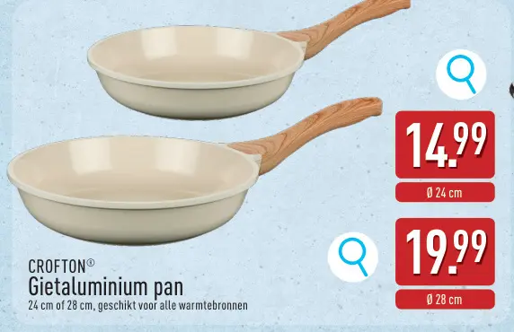 Promotie: Gietaluminium pan