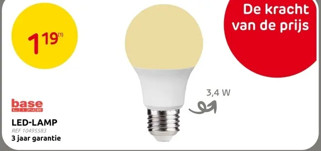 Promotie: Led-lamp