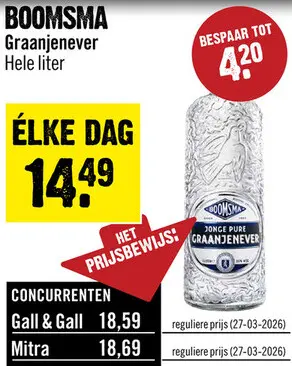 Aanbieding: Boomsma Jonge Jenever 100 cl
