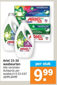 Aanbieding: Ariel wasbeurten