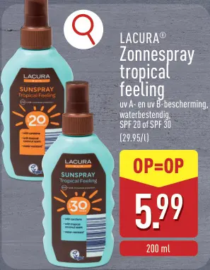 Promotie: Zonnespray tropical feeling