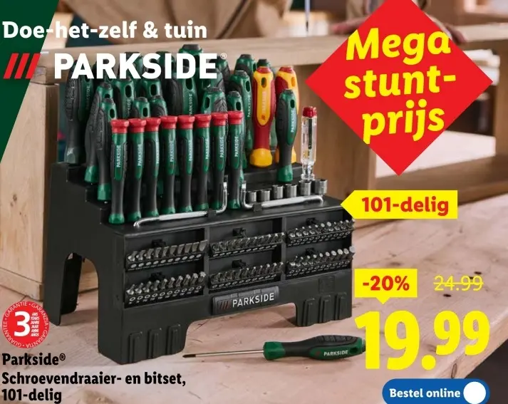 Promotie: Schroevendraaier- en bitset