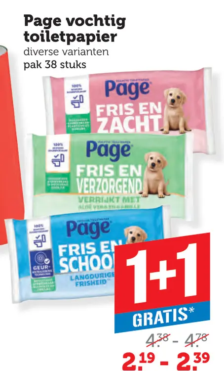 Aanbieding: Vochtig toiletpapier