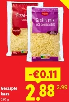 Aanbieding: Geraspte kaas