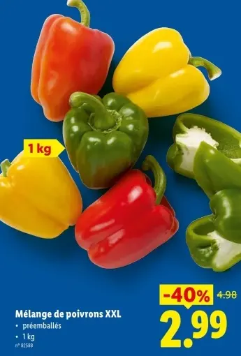 Offre: Mélange de poivrons XXL