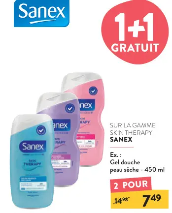 Offre: Gel douche peau sèche