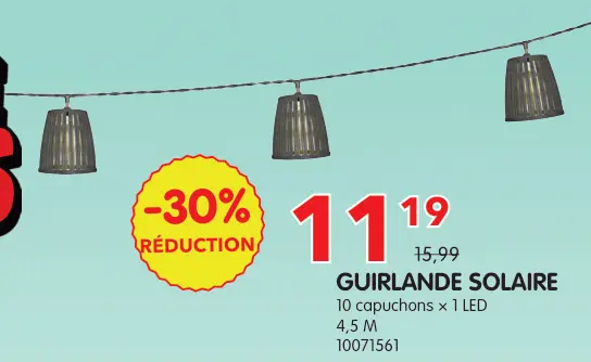 Offre: Guirlande solaire
