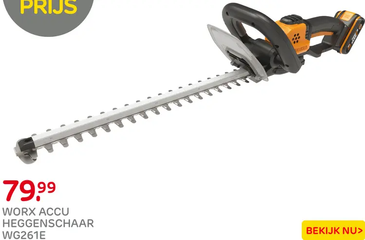 Aanbieding: Accu Heggenschaar WG261E